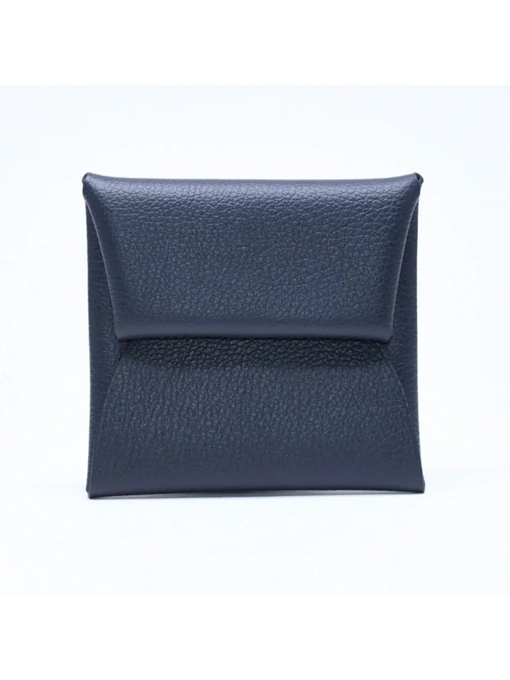 Hermes Wallet Coin Purse Bastia Silver Veau Epsom